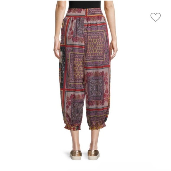 Free People Movement Sashay My Harem All Over Print Joggers Size S - Picture 8 of 14
